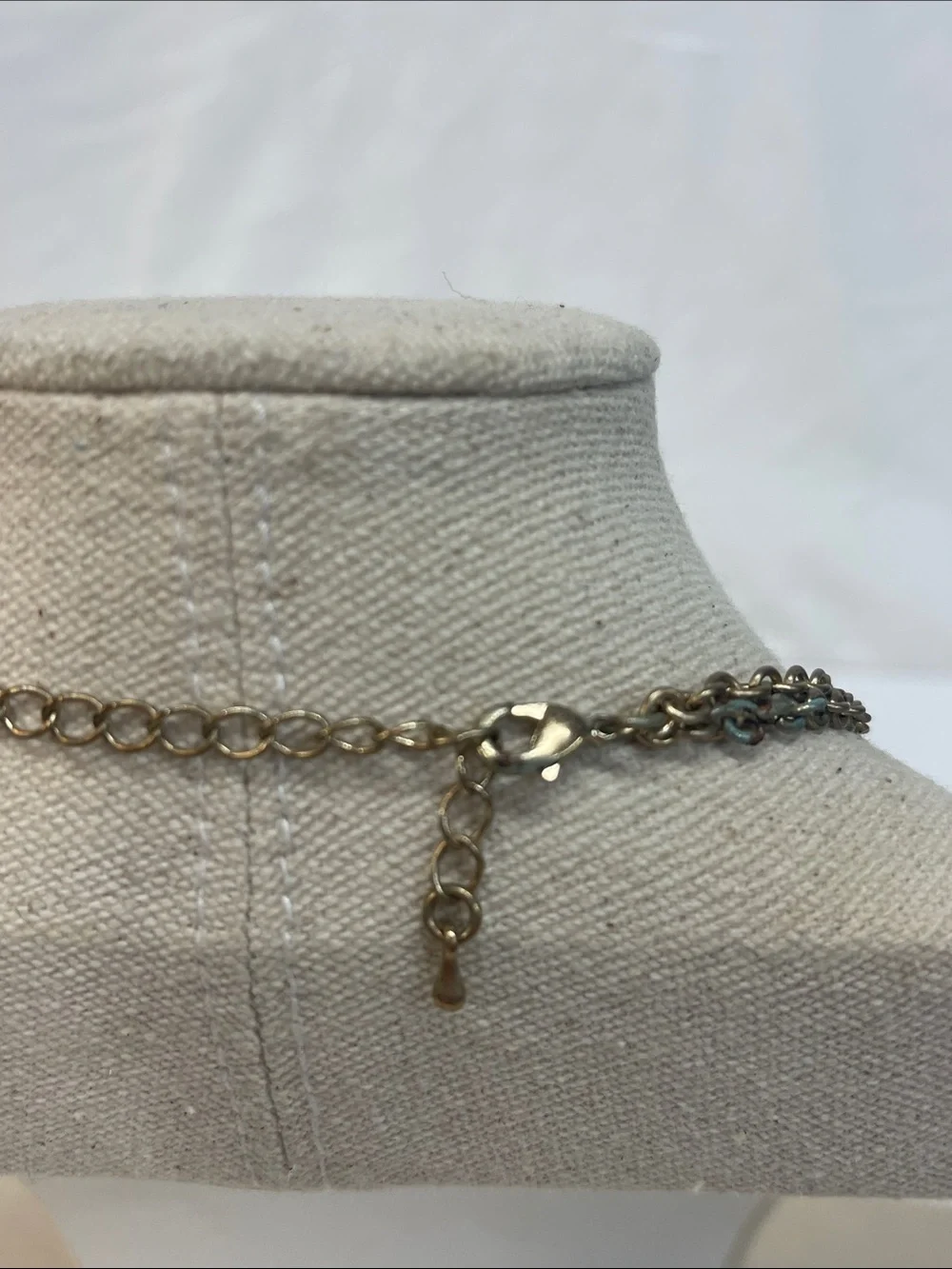 Hammered Multi-Tone Leaf Statement Necklace - Unbranded